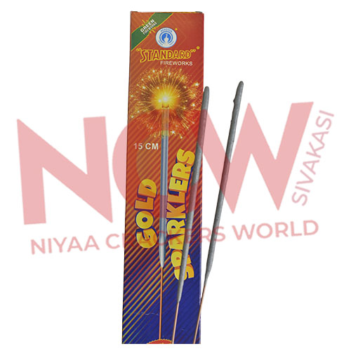 15CM Gold Sparklers - Diwali Crackers Online