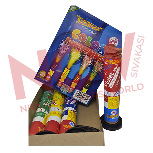 Buy colour fountain Diwali crackers online (4 PC’s) - Flower Pot