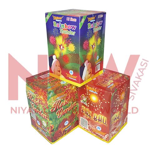 Standard Fireworks 12 Shots - Jet Mix (Assorted)