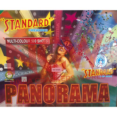 Buy Panorama 500 Shots -standard fireworks- Multi colour sky shots