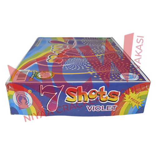 Standard 7 Shots Violet Crackers- Buy Multi Colour Sky Shots